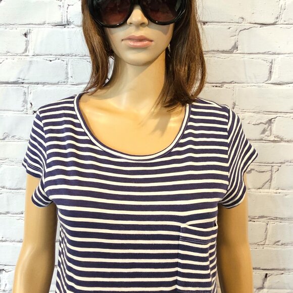 JOIE, Cortina blue and white striped cotton dress - Picture 7 of 11